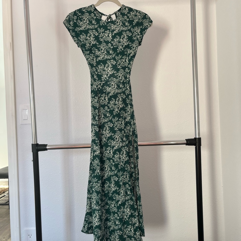 Urban Outfitters Green Floral Maxi Dress